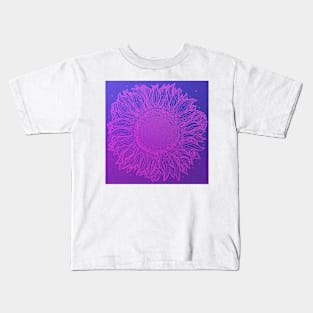 Majestic Purple Sunflower Kids T-Shirt